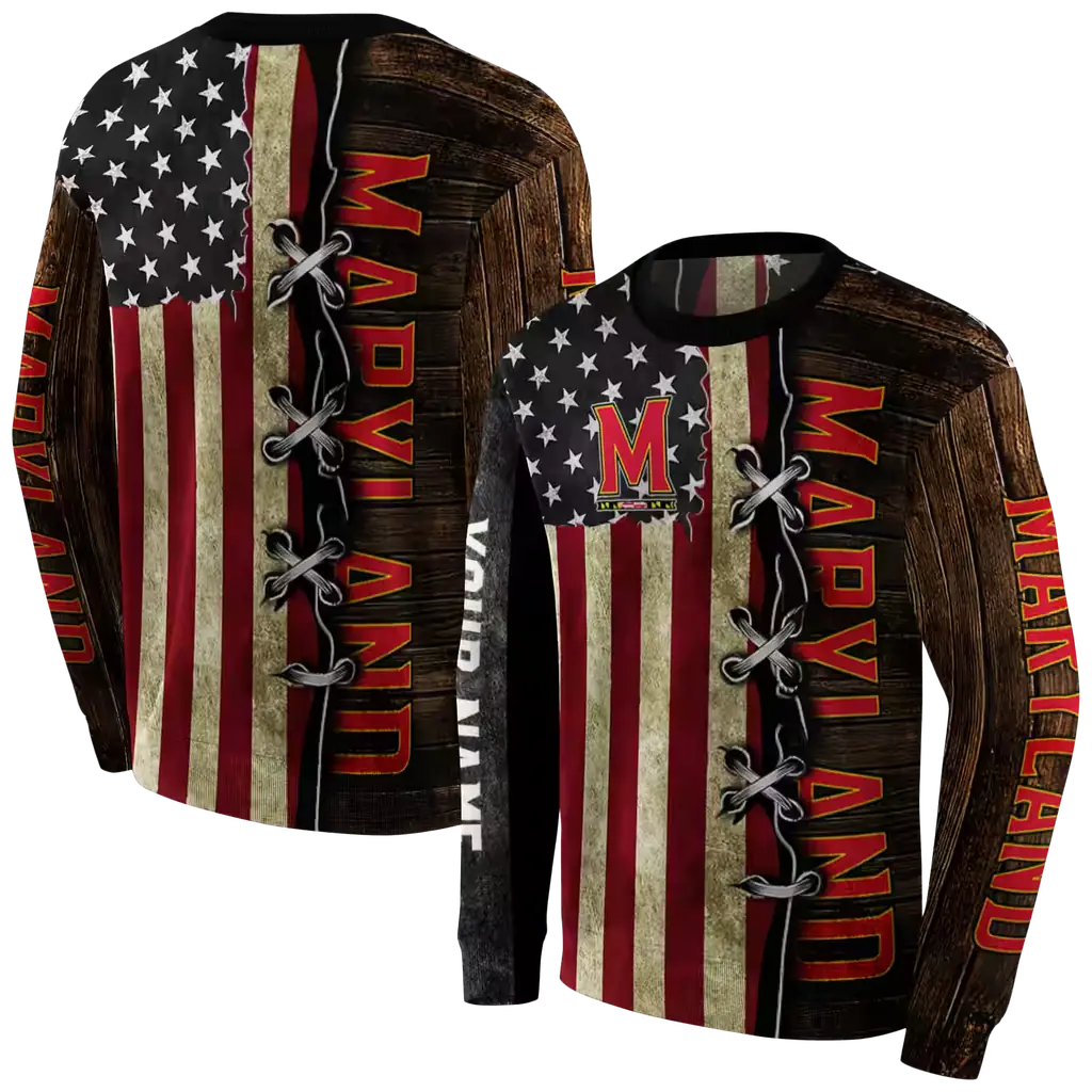 custom maryland terrapins american pride hoodie premium grade custom maryland terrapins american pride hoodie premium grade
