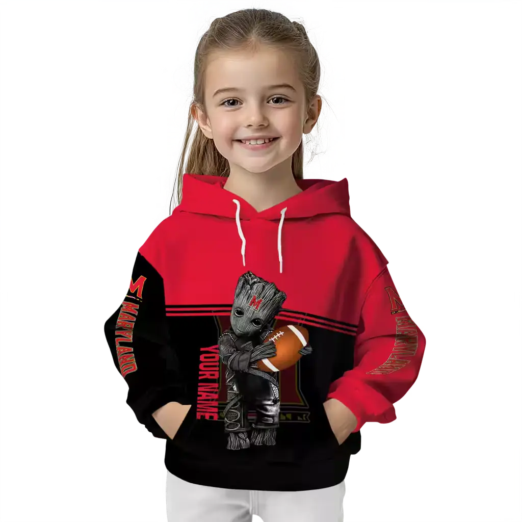 custom maryland terrapins baby groot red black hoodie top rated custom maryland terrapins baby groot red black hoodie top rated