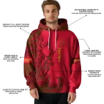 custom maryland terrapins deer silhouette red hoodie best selling