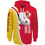 custom maryland terrapins peeking snoopy red hoodie best selling