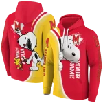 custom maryland terrapins peeking snoopy red hoodie best selling
