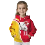 custom maryland terrapins peeking snoopy red hoodie best selling
