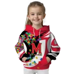custom maryland terrapins puzzle pieces red hoodie best selling