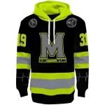 custom maryland terrapins safety motif black neon green hoodie best selling