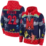 custom maryland terrapins spongebob patrick star red navy hoodie best selling