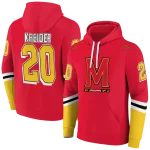 custom maryland terrapins striped sleeves red hoodie best selling