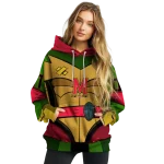 custom maryland terrapins superhero armor red green hoodie best selling