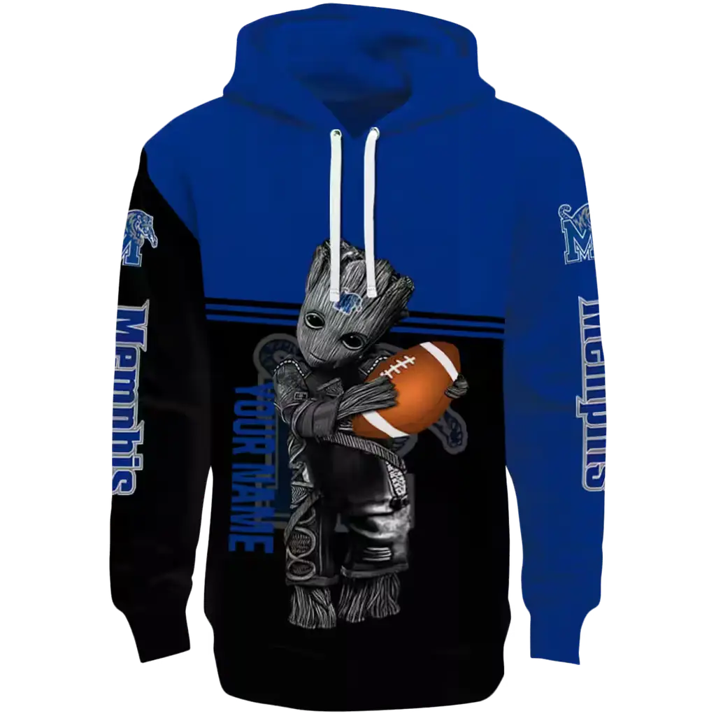custom memphis tigers baby groot blue black hoodie best selling custom memphis tigers baby groot blue black hoodie best selling