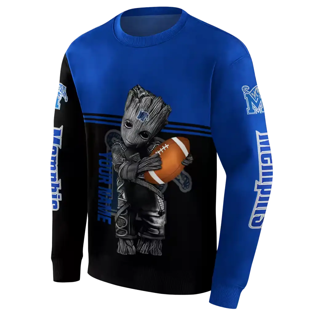 custom memphis tigers baby groot blue black hoodie new arrival custom memphis tigers baby groot blue black hoodie new arrival
