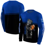 custom memphis tigers baby groot blue black hoodie best selling