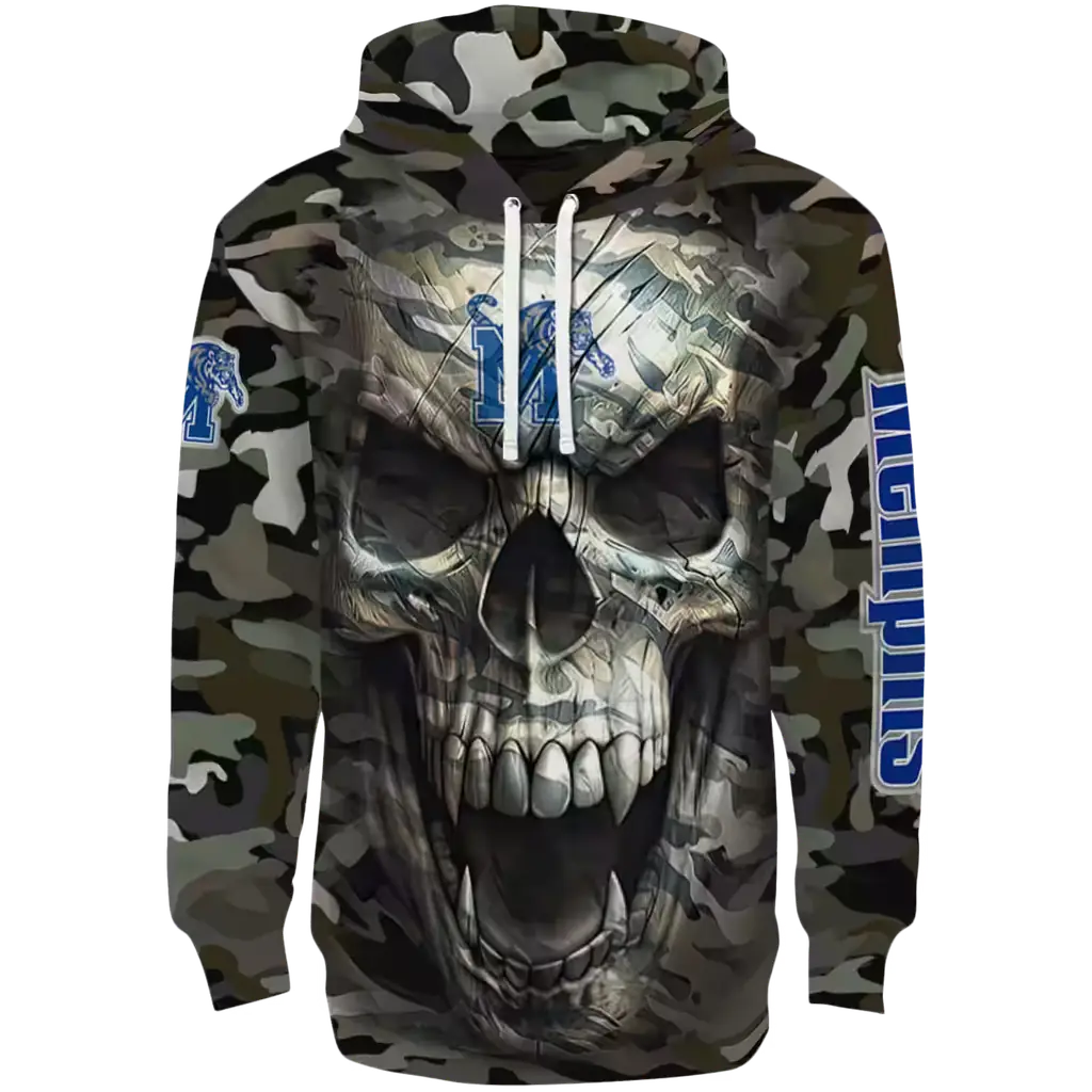 custom memphis tigers camo skull hoodie best selling custom memphis tigers camo skull hoodie best selling