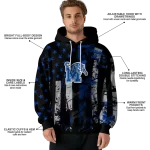 custom memphis tigers distressed flag blue black hoodie best selling