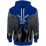 custom memphis tigers flame design blue hoodie best selling