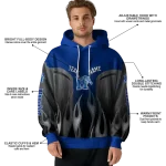 custom memphis tigers flame design blue hoodie best selling