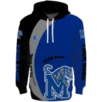 custom memphis tigers minimalist design blue black hoodie best selling