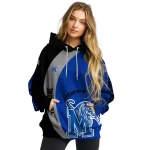 custom memphis tigers minimalist design blue black hoodie best selling