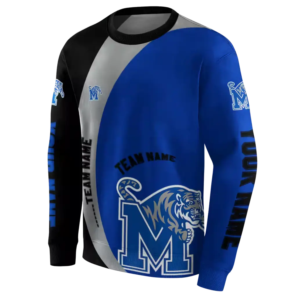 custom memphis tigers minimalist design blue black hoodie new arrival custom memphis tigers minimalist design blue black hoodie new arrival