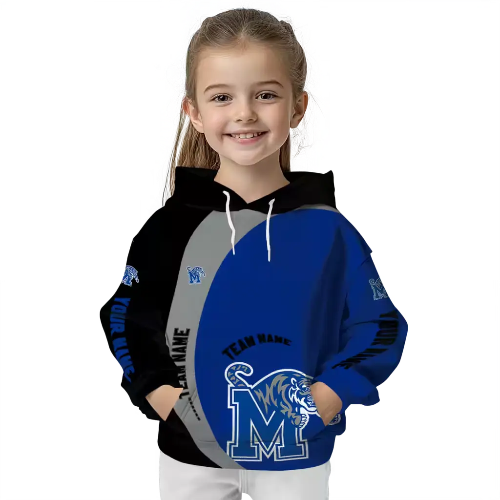 custom memphis tigers minimalist design blue black hoodie top rated custom memphis tigers minimalist design blue black hoodie top rated