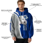 custom memphis tigers peeking snoopy blue hoodie best selling