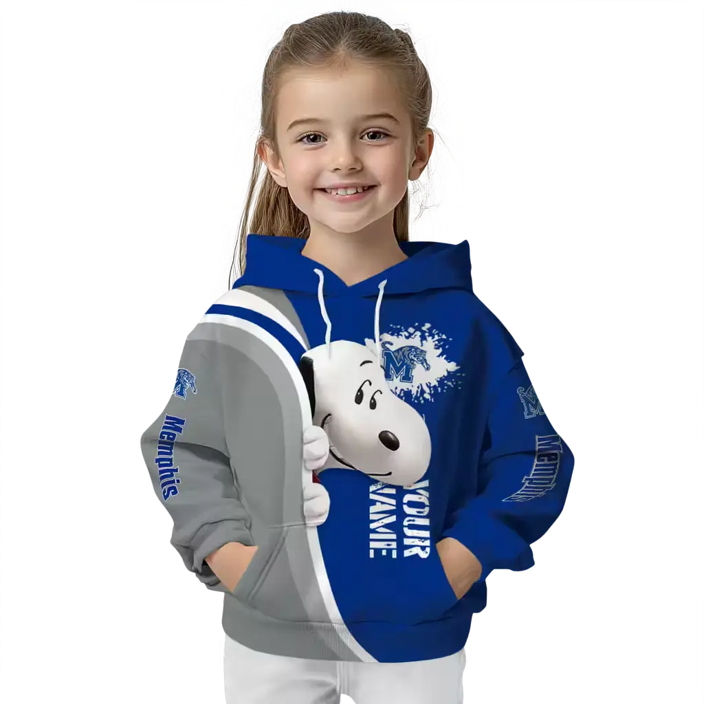 custom memphis tigers peeking snoopy blue hoodie top rated custom memphis tigers peeking snoopy blue hoodie top rated