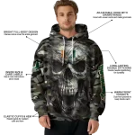 custom miami hurricanes camo skull hoodie best selling
