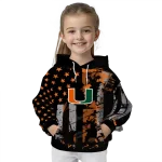 custom miami hurricanes distressed flag orange black hoodie best selling