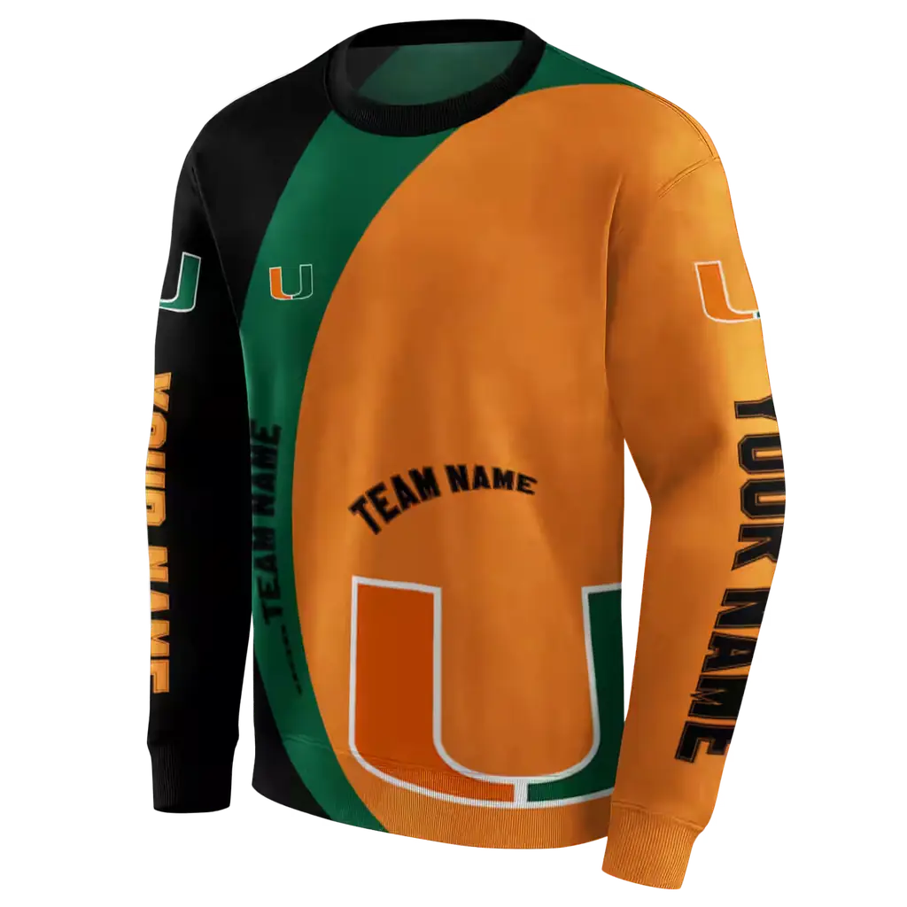 custom miami hurricanes minimalist design orange black hoodie new arrival custom miami hurricanes minimalist design orange black hoodie new arrival