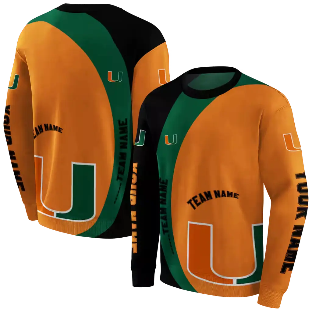 custom miami hurricanes minimalist design orange black hoodie premium grade custom miami hurricanes minimalist design orange black hoodie premium grade