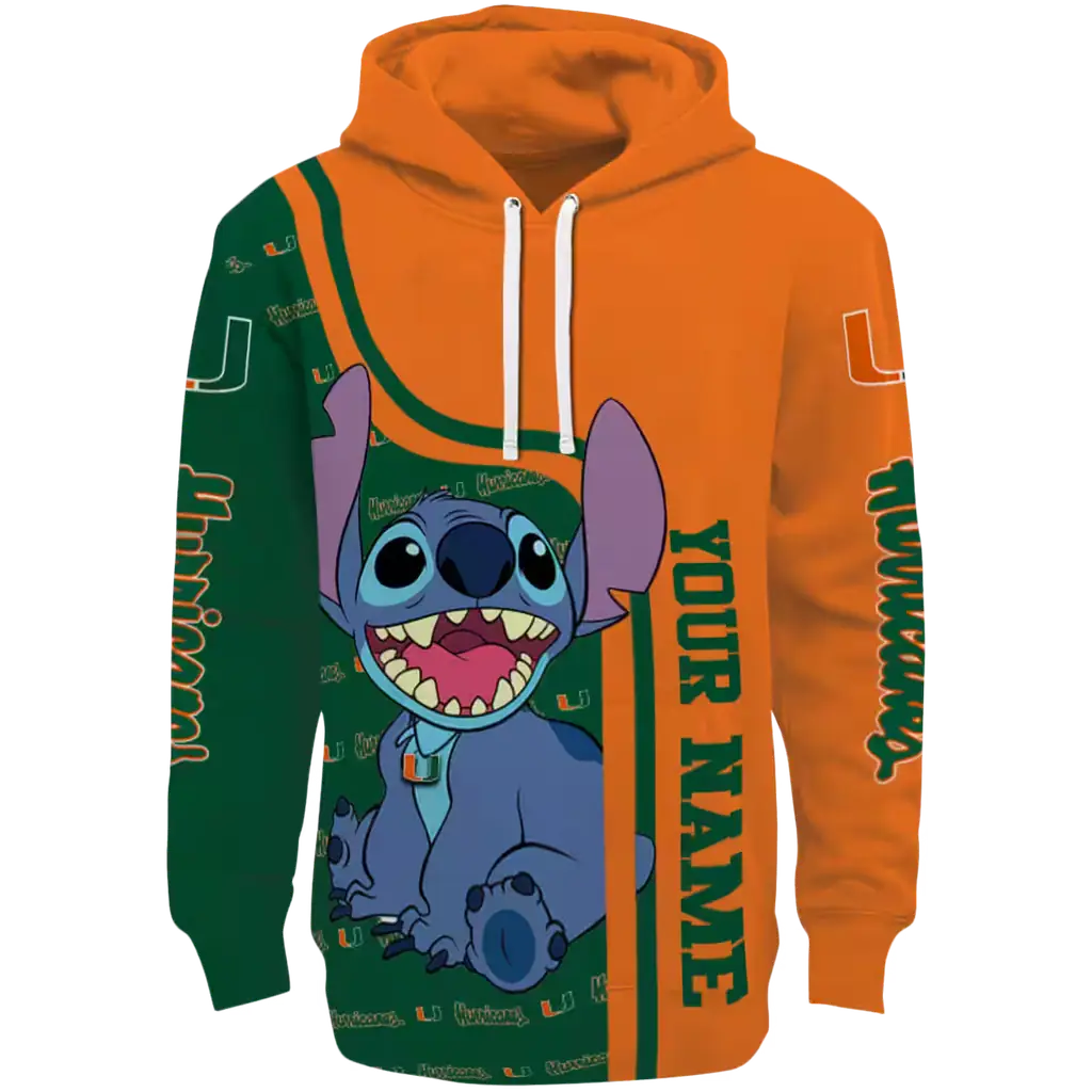 custom miami hurricanes stitch orange hoodie best selling custom miami hurricanes stitch orange hoodie best selling