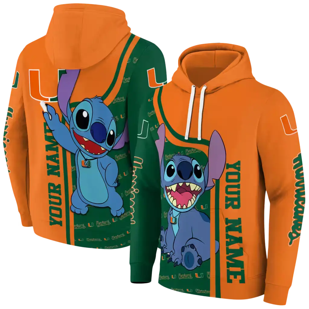custom miami hurricanes stitch orange hoodie fashion forward custom miami hurricanes stitch orange hoodie fashion forward