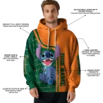 custom miami hurricanes stitch orange hoodie best selling