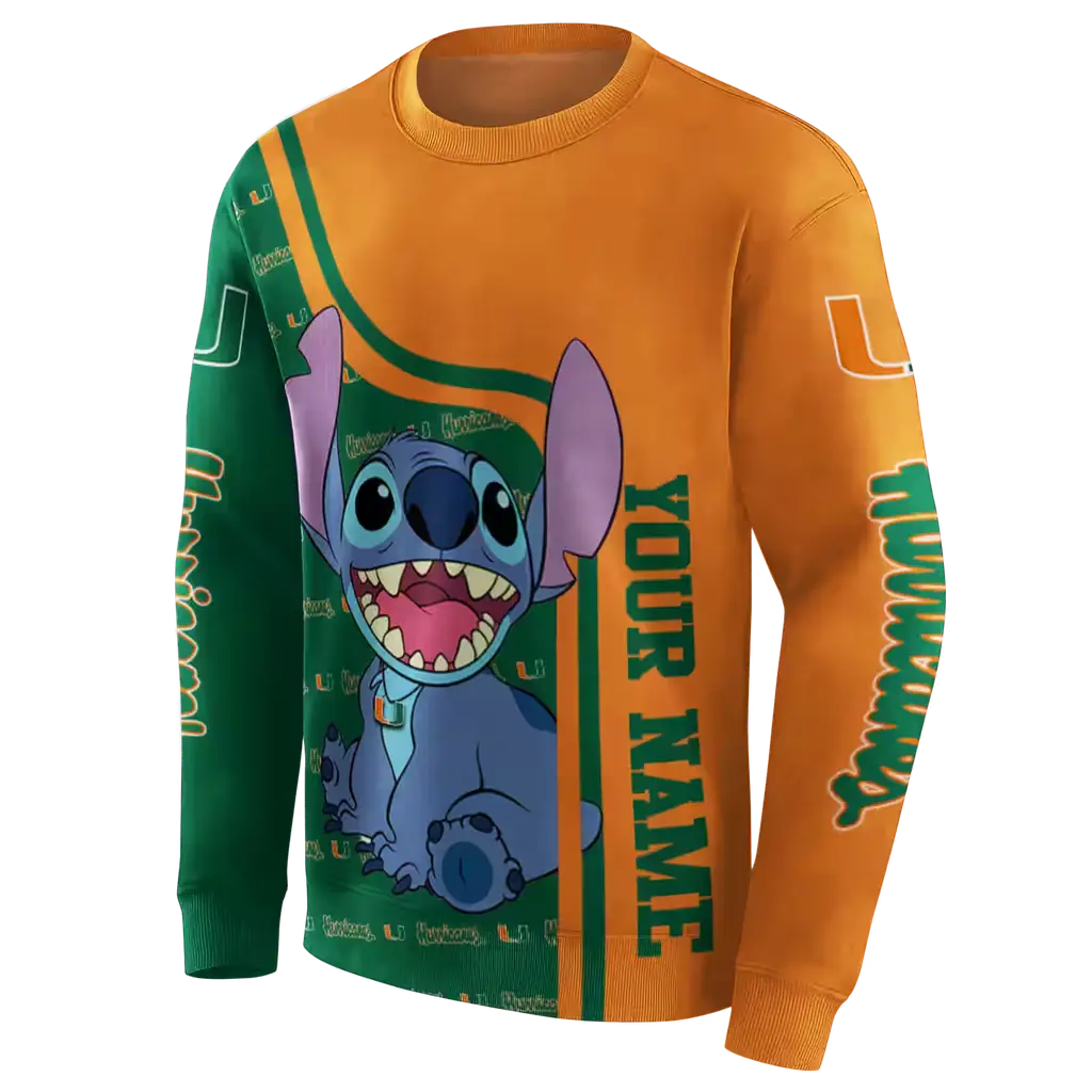 custom miami hurricanes stitch orange hoodie new arrival custom miami hurricanes stitch orange hoodie new arrival