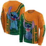 custom miami hurricanes stitch orange hoodie best selling