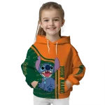 custom miami hurricanes stitch orange hoodie best selling