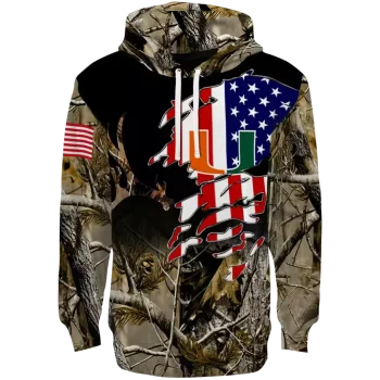 custom miami hurricanes tree camo hoodie best selling