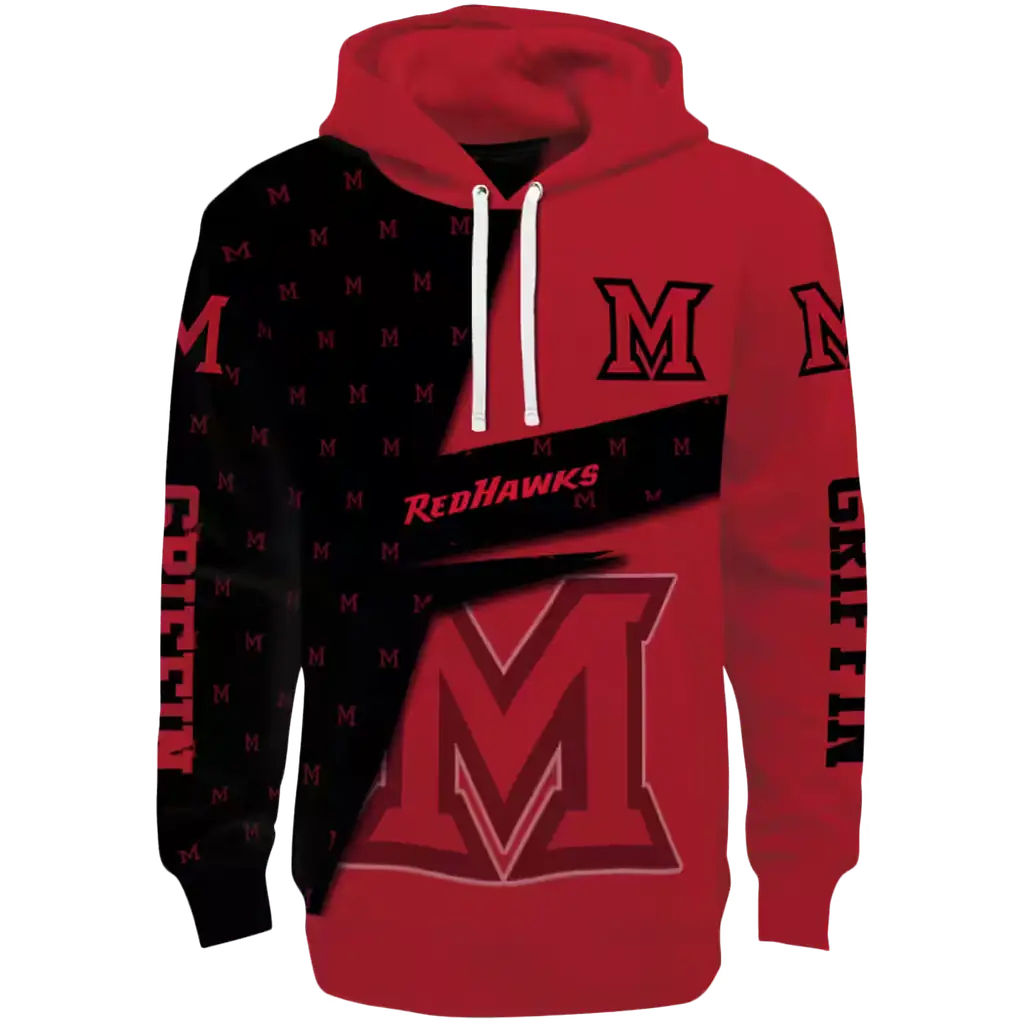 custom miami redhawks abstract shape red hoodie best selling custom miami redhawks abstract shape red hoodie best selling