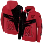 custom miami redhawks abstract shape red hoodie best selling