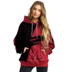 custom miami redhawks abstract shape red hoodie best selling