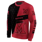 custom miami redhawks abstract shape red hoodie best selling