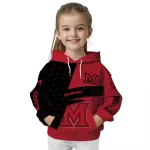 custom miami redhawks abstract shape red hoodie best selling
