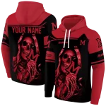 custom miami redhawks grim reaper red black hoodie best selling