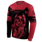 custom miami redhawks grim reaper red black hoodie best selling