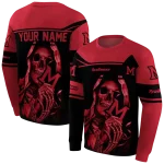 custom miami redhawks grim reaper red black hoodie best selling