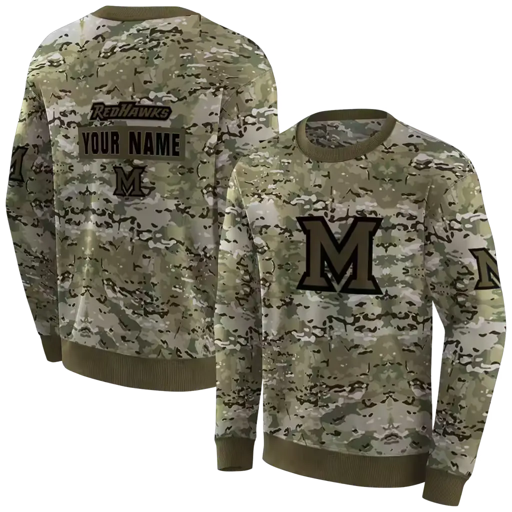 custom miami redhawks military style hoodie premium grade custom miami redhawks military style hoodie premium grade