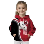 custom miami redhawks peeking snoopy red hoodie best selling