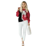 custom miami redhawks peeking snoopy red hoodie best selling