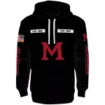 custom miami redhawks punisher skull black hoodie best selling