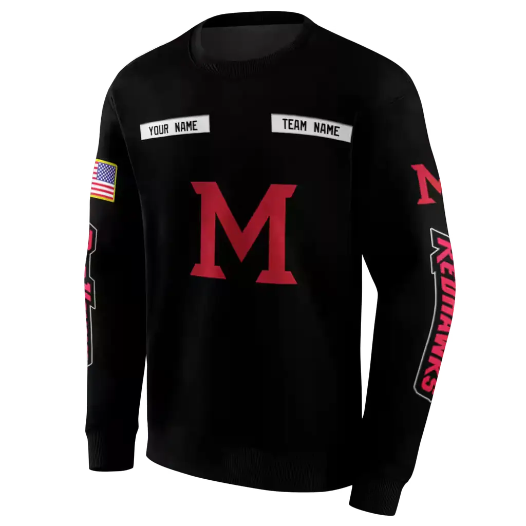 custom miami redhawks punisher skull black hoodie new arrival custom miami redhawks punisher skull black hoodie new arrival