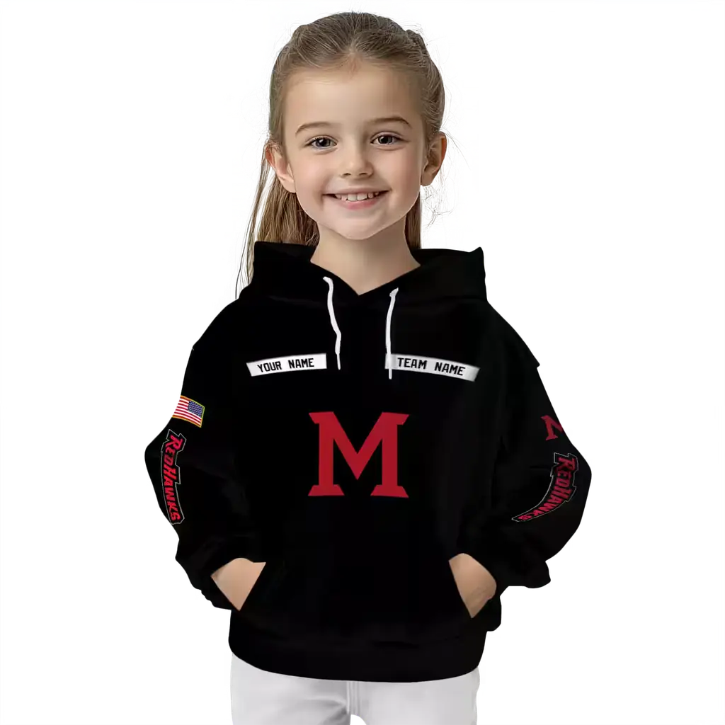 custom miami redhawks punisher skull black hoodie top rated custom miami redhawks punisher skull black hoodie top rated
