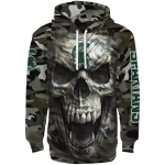 custom michigan state spartans camo skull hoodie best selling